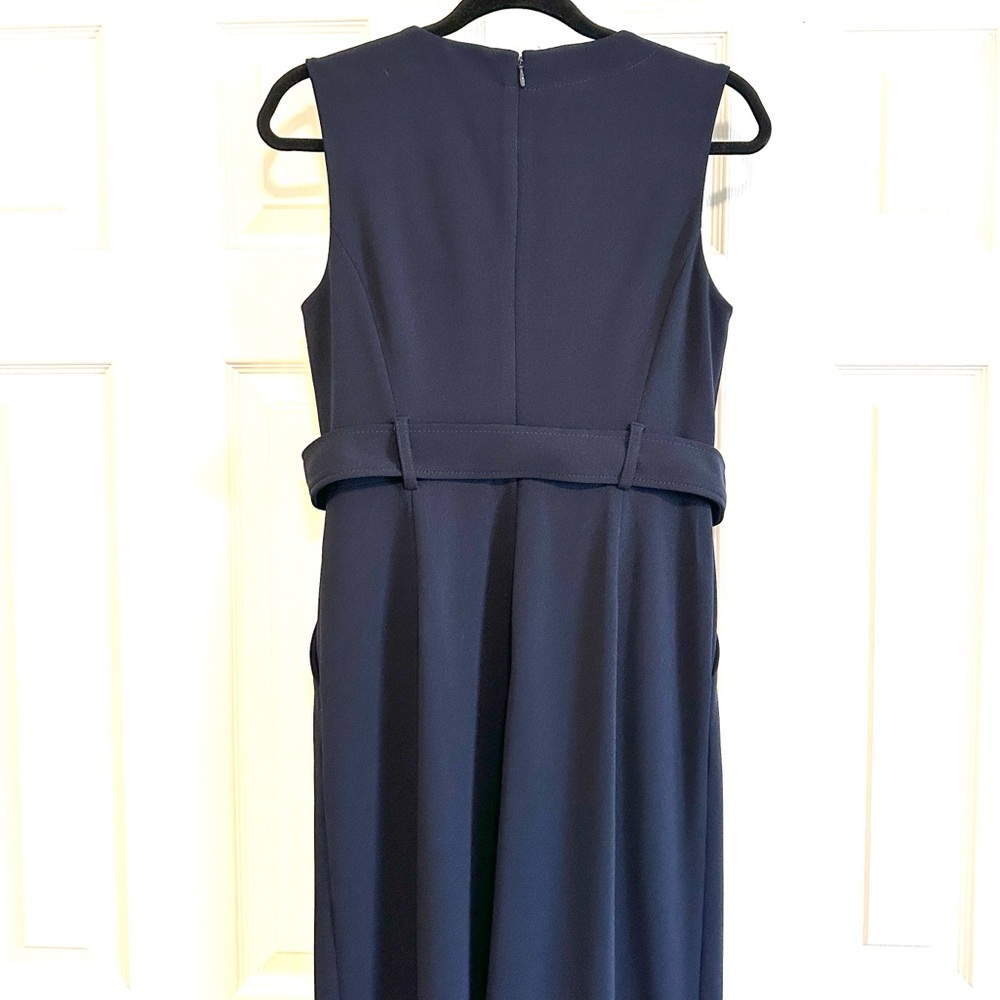 Calvin Klein Jacquelyn Button Detail Cropped Jumpsuit - Picture 4 of 5